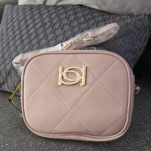 Bebe Elegant Quilted Shoulder/crossbody Bag - Mauve